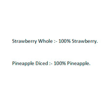 Load image into Gallery viewer, Fruitbell Freeze Dried Combo Of Whole Strawberry & Diced Pineapple, 20g (10g Each), Healthy Fruit Snack,100% Natural, No Preservative, No Added Sugar