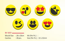Load image into Gallery viewer, Foodecor Emoji Design Decorative Transfer Mould (Pack of 2) - BV 3227
