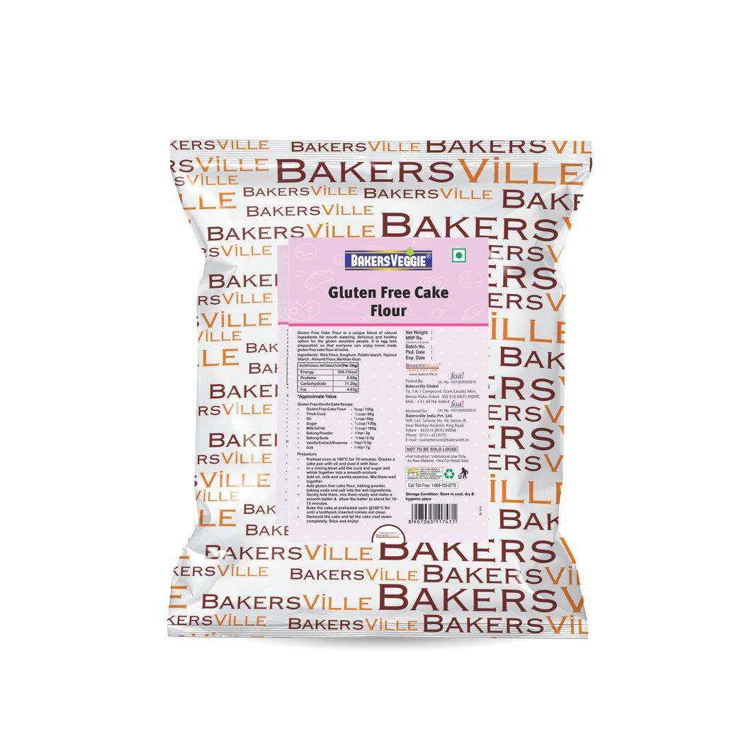 Bakersveggie Gluten Free - Cake Flour, 1 Kg - Bakersville Shop