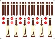 Load image into Gallery viewer, Foodecor Cricket Theme Decorative Transfer Mould (Pack of 2)- BV 3306
