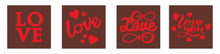 Load image into Gallery viewer, Foodecor Valentine Love Theme Decorative Transfer Mould (Pack of 2)- BV 3352
