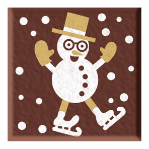 Foodecor Christmas Snowman Design Decorative Transfer Mould (Pack of 2)- BV 3333