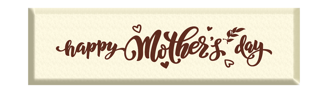 Foodecor Mother's Day Decorative Transfer Mould Bar Shape, (Pack of 2)- BV 3250