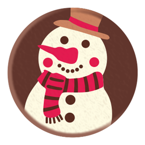 Foodecor Christmas Snowman Design Decorative Transfer Mould (Pack of 2)- BV 3336