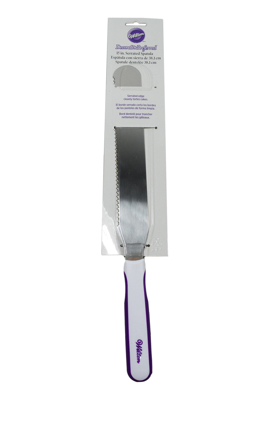 Wilton Decorator Preferred 15-inch Serrated Spatula