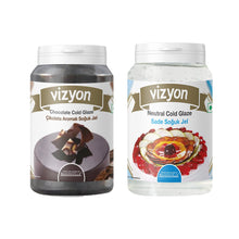 Load image into Gallery viewer, Combo of Vizyon Cold Glaze (Chocolate) and Cold Glaze (Neutral), 200g
