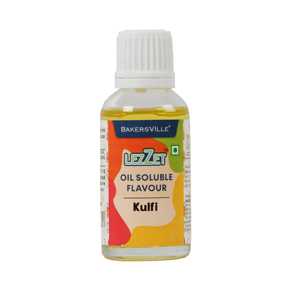 Lezzet Premium Concentrated Oil Soluble Flavour Essence (Kulfi) for Chocolate, Cake, Candy, Cookies, IceCream, Dessert | Sugar-Free | 30ml