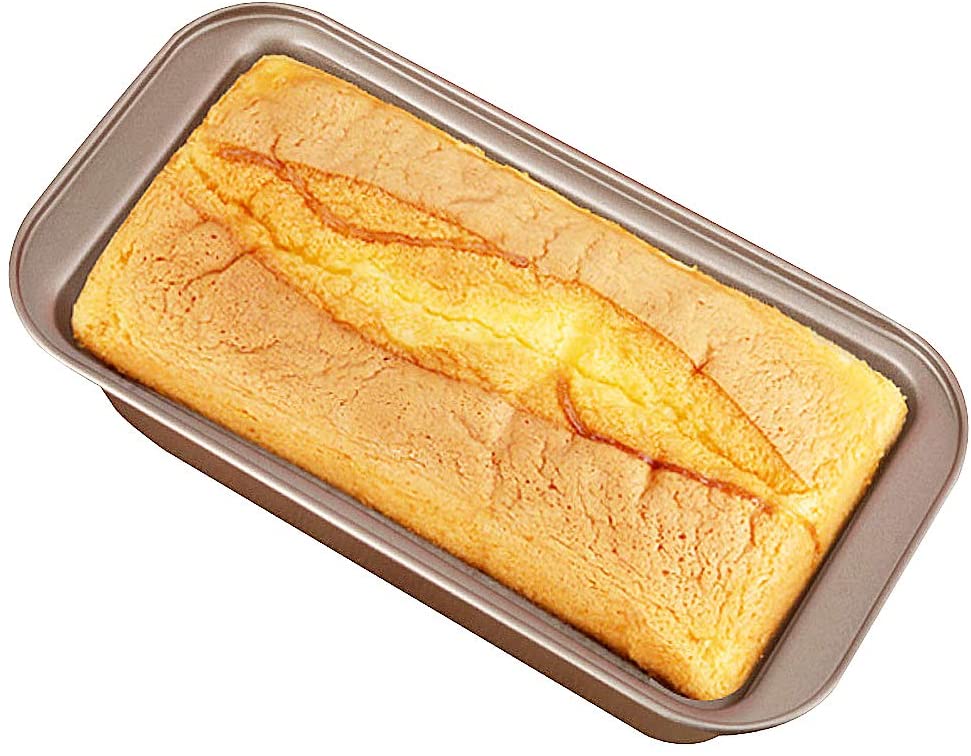 FineDecor Nostick Loaf / Bread / Toast Pan, Carbon Steel Bakeware Bread Toast Mould Baking Pan (25*12*6 CM), Gold, FD 3123