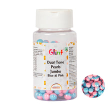 Load image into Gallery viewer, Glint Dual Tone Pearl Balls for Cake Decoration ( 7mm ) ( Blue &amp; Pink ), 75g | Dual Colour Cake Sprinkle For Cake Decoration | 75g
