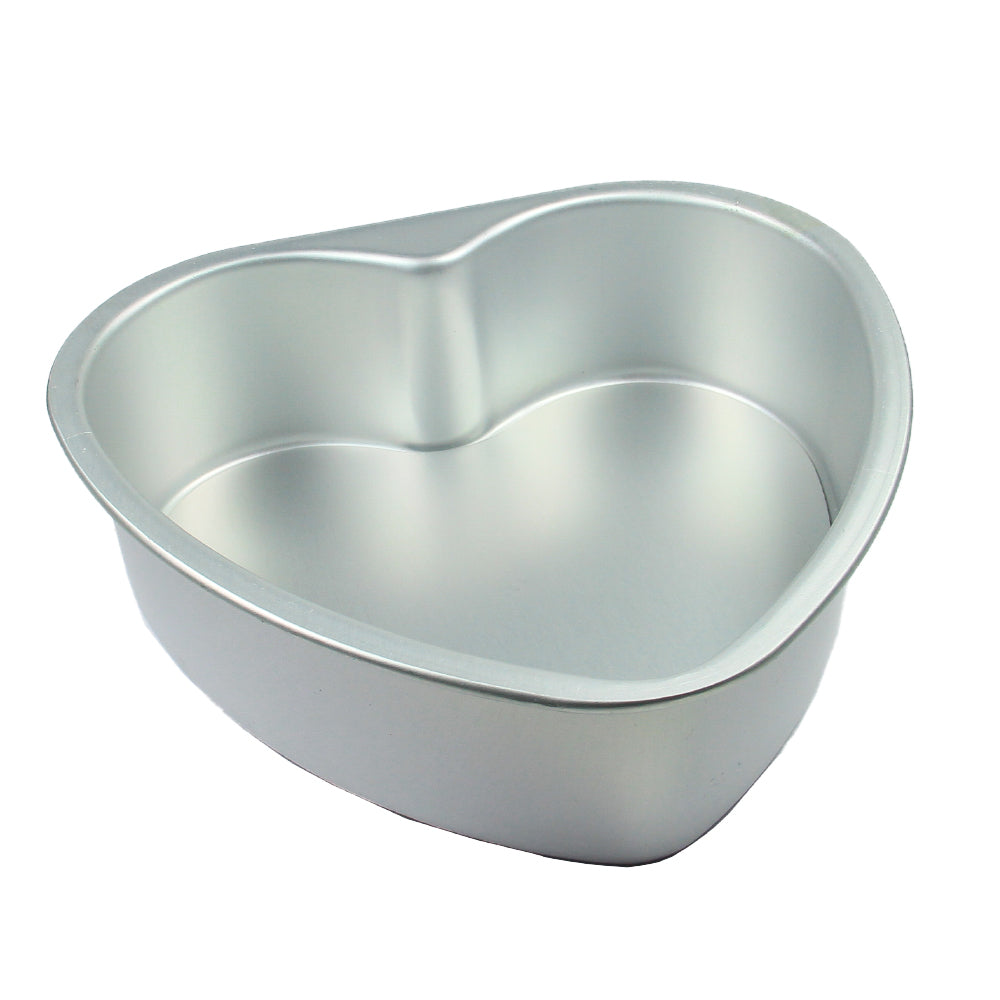 FineDecor Premium Aluminium Cake Pan/Mould, Heart Shape (8 inch diameter * 2.3 inch height), FD 3023