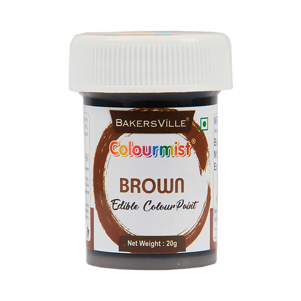 Colourmist Edible Colour Paint ( Brown ), 20g | Food Paint Colour For Cake / Icing / Fondant / Craft | 20g