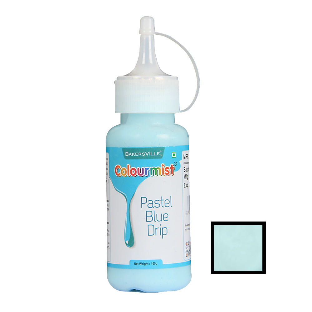 Colourmist Cake Decorating Drip ( Pastel Blue ), Edible Pastel Colour Drip ( Blue ), 100 gm