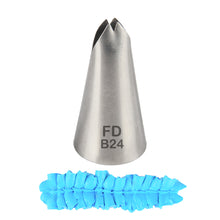 Load image into Gallery viewer, FineDecor Large Piping Tip, Stainless Steel Icing Piping Nozzle Tip, Cake Decorating Tools Cream Puff Decor Pastry Icing Tool for Baker, 1psc (B24)

