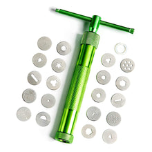 Load image into Gallery viewer, FineDecor 21Pcs Stainless Steel Sugar Craft Extruder Fondant Sugar Paste Extruder Ceramics Pottery Polymer Modeling Decorating Tools Set - FD 2936
