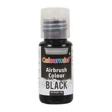 Load image into Gallery viewer, Colourmist Edible Concentrated Vibrant Airbrush Colour (BLACK), 20g | Airbrush Colour For Cakes, Choclate, Fondant, Icing and more | BLACK, 20g
