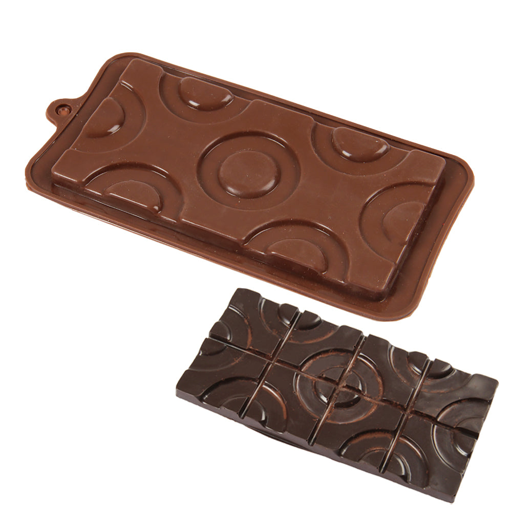 FineDecor Silicone Mould Designed Chocolate Bar Shape Mould | Candy Mould | Jelly Mould | Baking Silicon Bakeware Mold |FD 3534