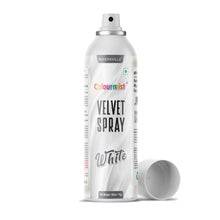 Load image into Gallery viewer, Colourmist Velvet Spray ( White ), 100ml | Premium Cocoa Velvet Butter Spray Color for Frozen Dessets &amp; Cakes | ( White ) | 100ml
