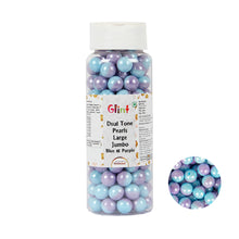 Load image into Gallery viewer, Glint Dual Tone Pearl Balls for Cake Decoration ( 10mm ) ( Blue &amp; Purple ), 150g | Dual Colour Cake Sprinkle For Cake Decoration | 150g
