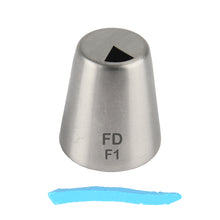 Load image into Gallery viewer, FineDecor Russian Piping Tip, Cake Decoration Nozzle Cream Icing Nozzle Tip Stainless Steel Nozzle Cream Puff Decor Pastry Icing Tool, 1psc (F1)
