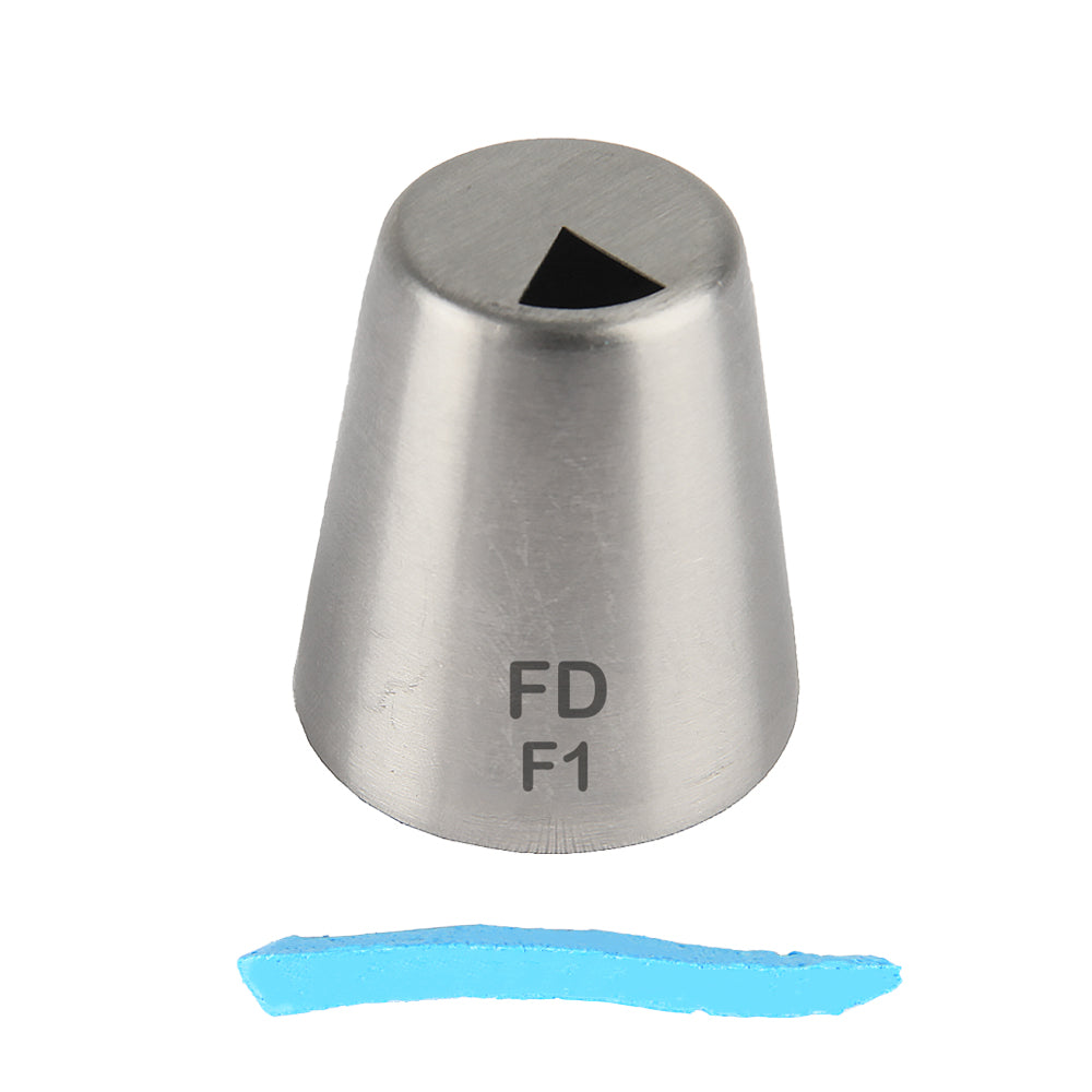 FineDecor Russian Piping Tip, Cake Decoration Nozzle Cream Icing Nozzle Tip Stainless Steel Nozzle Cream Puff Decor Pastry Icing Tool, 1psc (F1)