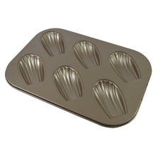Load image into Gallery viewer, FineDecor Madeleine Pan (6-Cavity) Non-Stick Seashell Shape Madeleine Mold / Baking Mold, FD 3029

