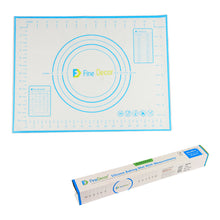 Load image into Gallery viewer, FineDecor Dough Measuring Mat (15.8*11.8inch)/(40*30cm), Non-Stick Silicone Rolling Baking Mat for Cookie, Macarons, Bread and Pastry (SMALL)-FD 3392
