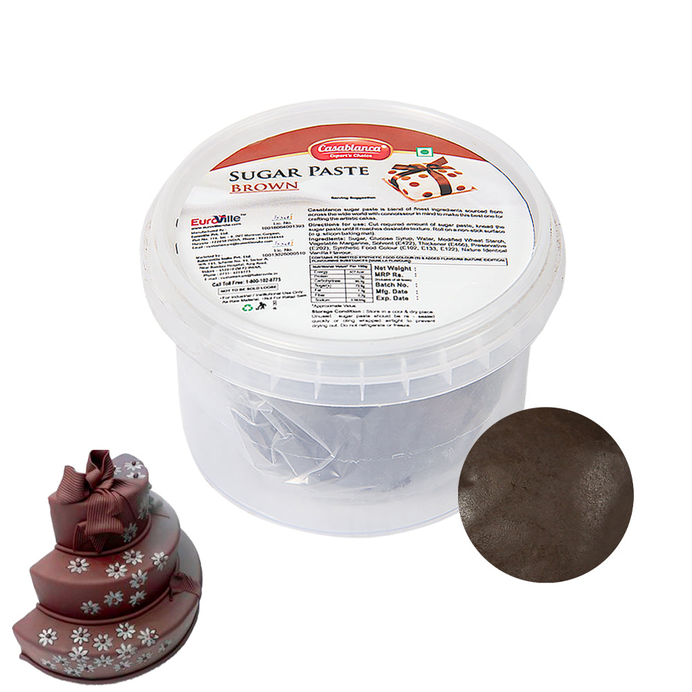 Casablanca Brown Sugar Paste / Fondant  for Cake Decorating, 200g
