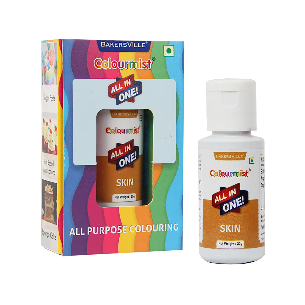 Colourmist All In One Food Colour (Skin), 30g | Multipurpose Concentrated Food Color for Chocolates, Icing, Sweets, Fondant & for All Food Products