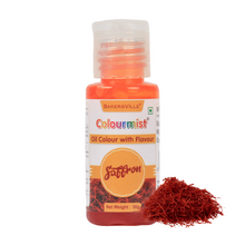 Load image into Gallery viewer, Colourmist Oil Colour With Flavour (Saffron), 30g | Chocolate Oil Saffron Flavour with Saffron Colour | Chocolate Oil Saffron Emulsion |, 30g
