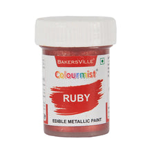 Load image into Gallery viewer, Colourmist Edible Metallic Paint (Ruby), For Cake / Icing / Fondant / Craft, 20g
