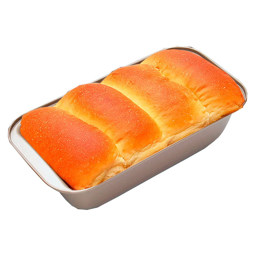 FineDecor Toast Pan ( Gold ), Carbon Steel Bread Pan, Nonstick Loaf Pan for Baking with Easy Grips Handles ( 10.5 * 6 * 2.5 inch)- FD 3310