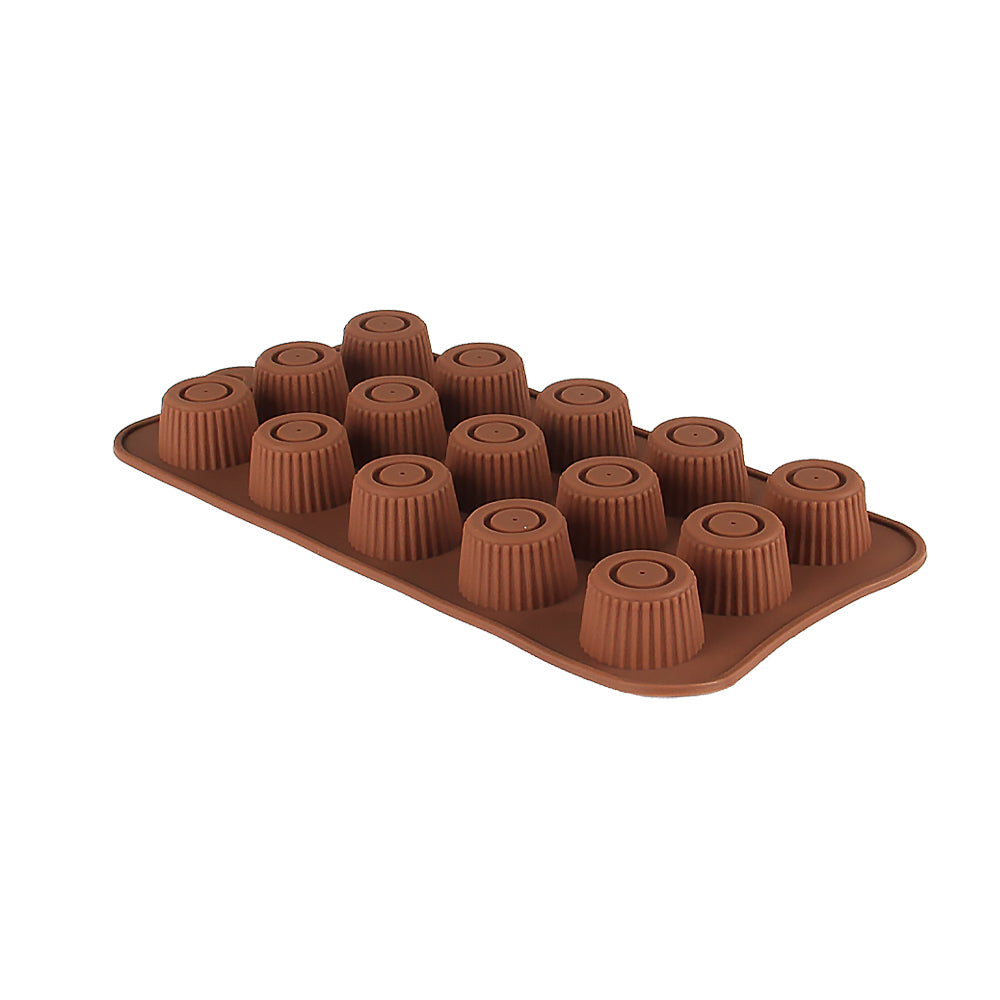 Finedecor Silicone Round Shape Chocolate Mould - FD 3136, (15 Cavities)
