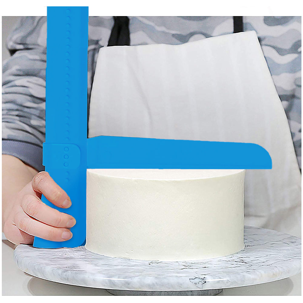 FineDecor Adjustable Cake Scraper, Adjustable Cake Smoother / Fondant Spatulas / Cake Edge Smoother Cream Decorating, FD 3370