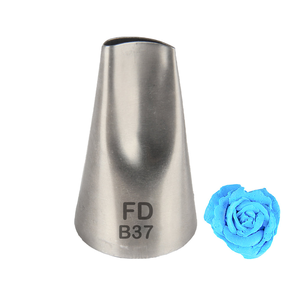 FineDecor Large Piping Tip, Stainless Steel Icing Piping Nozzle Tip, Cake Decorating Tools Cream Puff Decor Pastry Icing Tool for Baker, 1psc (B37)
