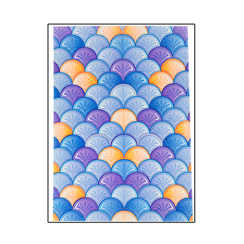 Edible Custom Multicolored Water Color Designs on Wafer Paper