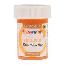 Load image into Gallery viewer, Colourmist Edible Colour Paint ( Yellow ), 20g | Food Paint Colour For Cake / Icing / Fondant / Craft | 20g
