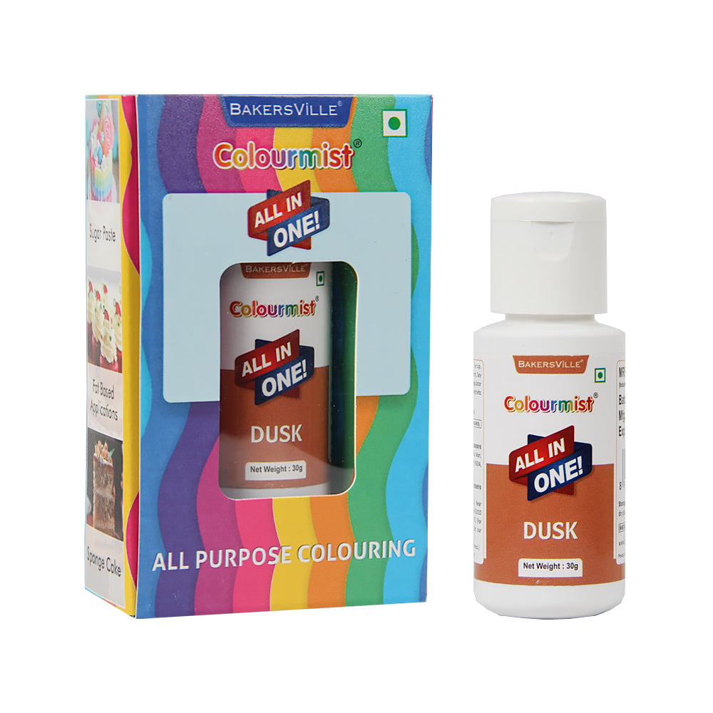 Colourmist All In One Food Colour (Dusk), 30g | Multipurpose Concentrated Food Color for Chocolates, Icing, Sweets, Fondant & for All Food Products