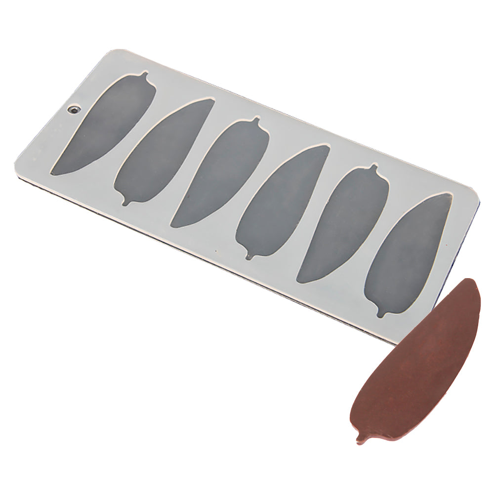 FineDecor Chilli Pattern Silicone Chocolate Garnishing Mould (6 Cavity), Vegetable Shape Garnishing Sheet For Chocolate And Cake Decoration, FD 3541