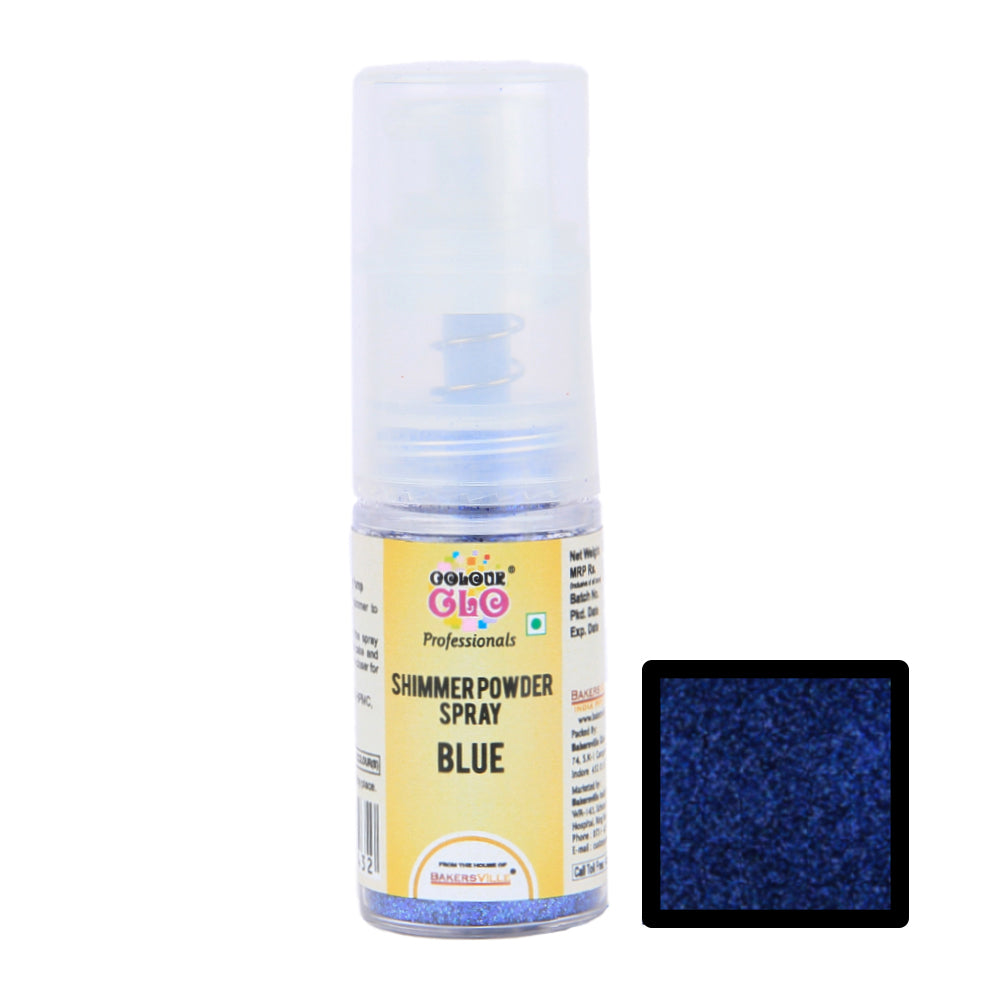 ColourGlo Edible Shimmer Powder Spray (Blue), 5g