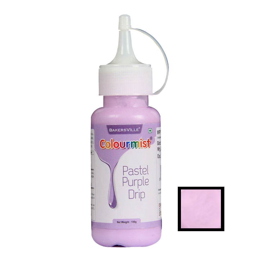 Colourmist Cake Decorating Drip ( Pastel Purple ), Edible Pastel Colour Drip ( Purple ), 100 gm