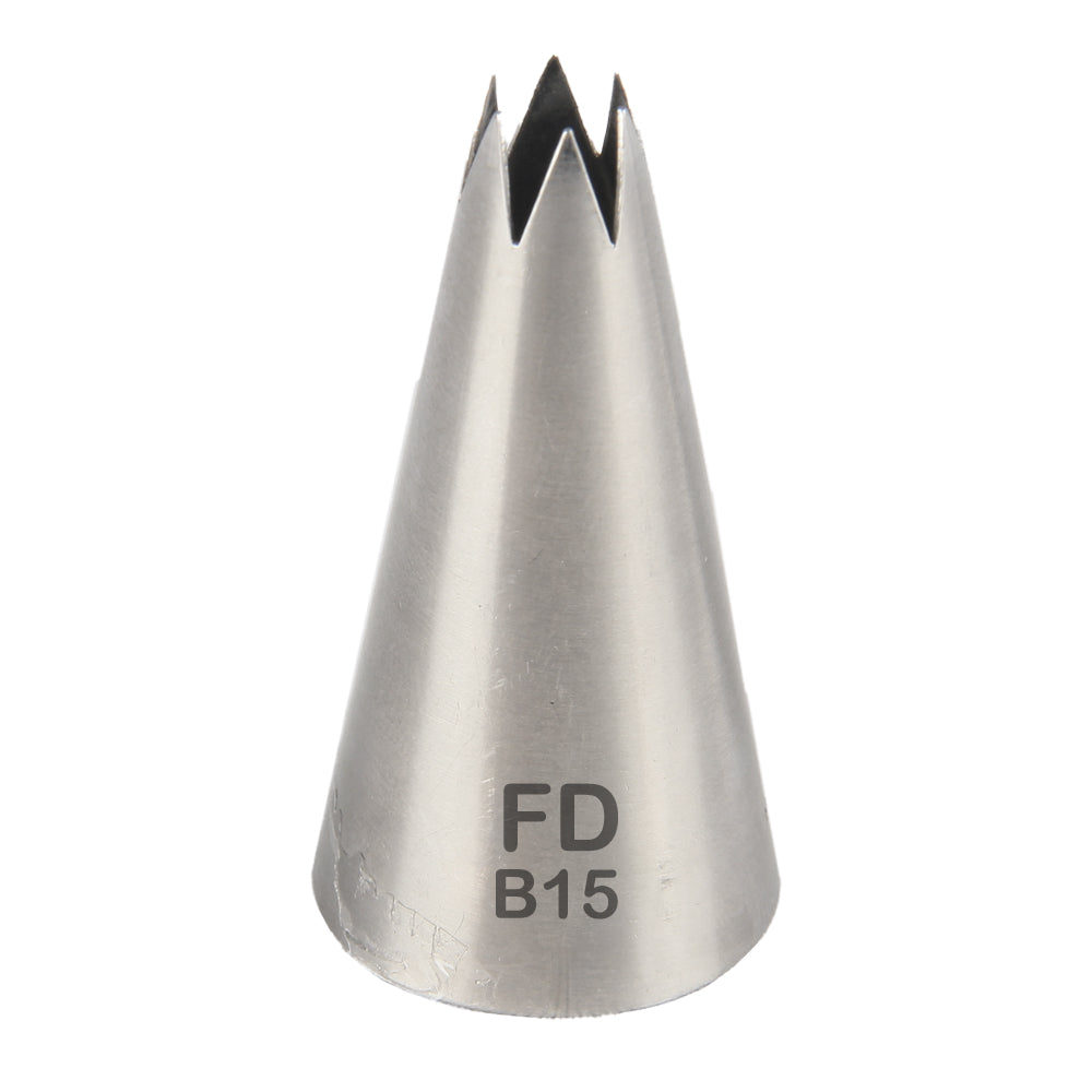 FineDecor Large Piping Tip, Stainless Steel Icing Piping Nozzle Tip, Cake Decorating Tools Cream Puff Decor Pastry Icing Tool for Baker, 1psc (B15)