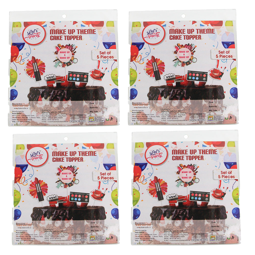 LET'S PARTY - CAKE TOPPER - MAKEUP THEME PACK - LP 2951