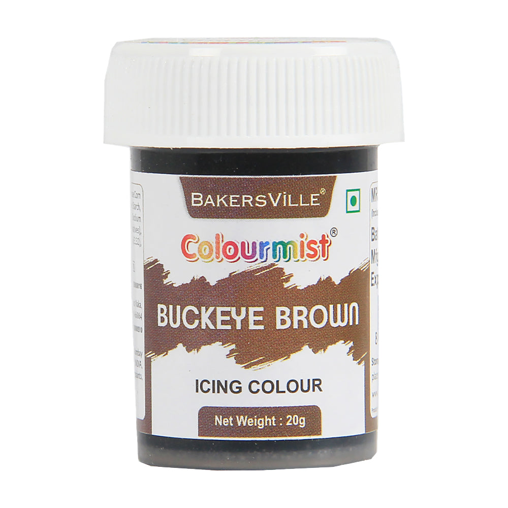 Colourmist Edible Icing Color ( Buckeye Brown ), 20g | Food Colour For Cake Batter, Icing, Buttercream Frosting, Royal Icing | 20g