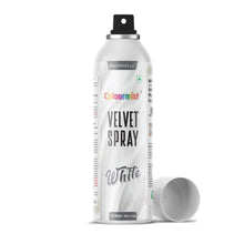 Load image into Gallery viewer, Colourmist Velvet Spray ( White ), 400ml | Premium Cocoa Velvet Butter Spray Color for Frozen Dessets &amp; Cakes | ( White ) | 400ml
