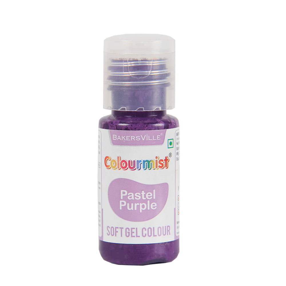 Colourmist Soft Gel Paste Food Color, ( Pastel Purple ), 20g | Edible Gel Colour For Fondant / Dessert / Baking |