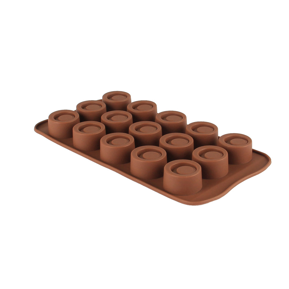 Finedecor Silicone Circular Loop Shape Chocolate Mould - FD 3156, (15 Cavities)