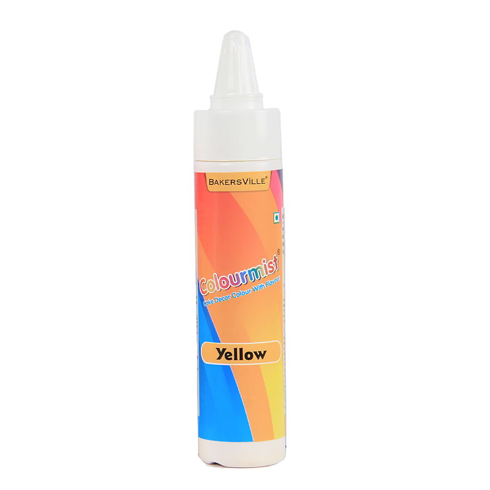 Colourmist Edible Food Powder Colour (Yellow), 25g | Powder Colour For Cake, Icing, Ice Cream, Dessert |