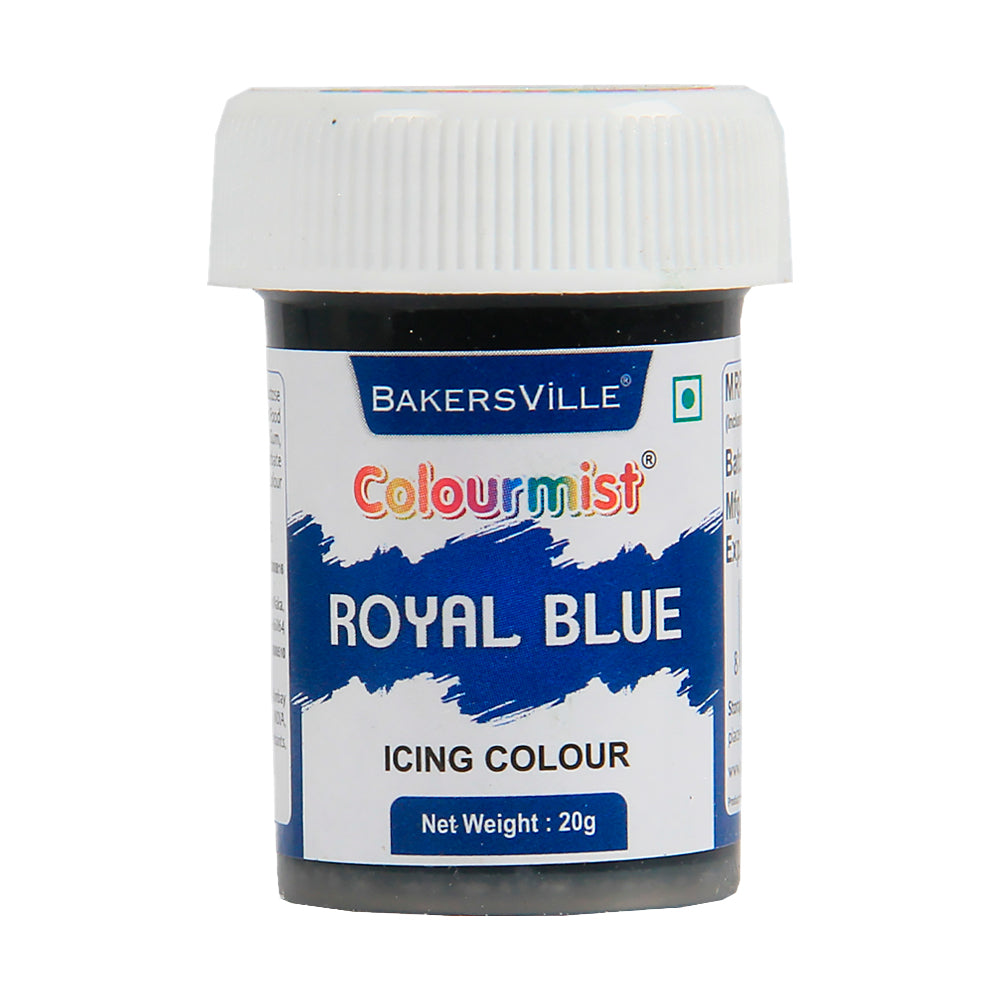 Colourmist Edible Icing Color ( Royal Blue ), 20g | Food Colour For Cake Batter, Icing, Buttercream Frosting, Royal Icing | 20g