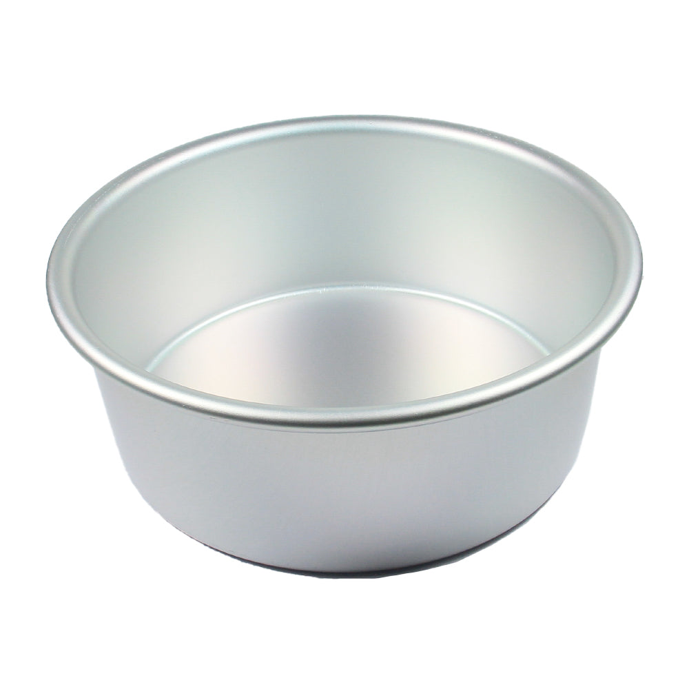 FineDecor Premium Aluminium Cake Pan/Mould, Round Shape (6 inch diameter * 3 inch height), FD 3016