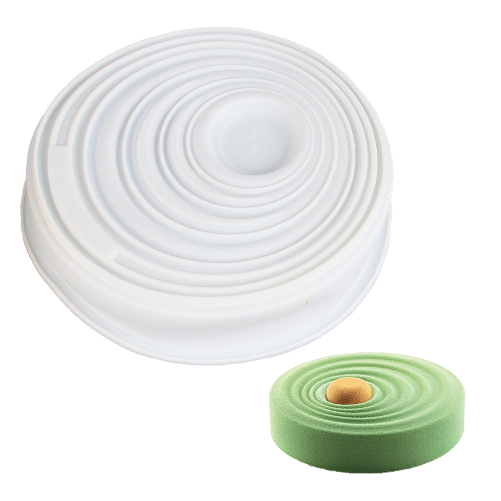 FineDecor Drop Wave Shape Silicone Mousse/Pinata Cake Mould,Non-stick Drop Wave Shape Mould Tray for Baking, Dessert, Biscuit and Soap, FD 3174